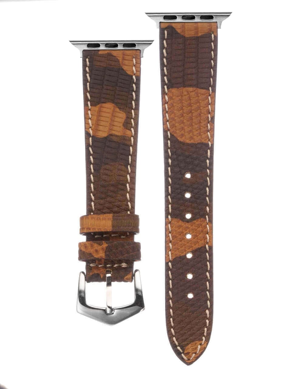 Apple Watch Leather Band ™ Camouflage Lizard - Apple Watch Lizard Bands- Milano Straps