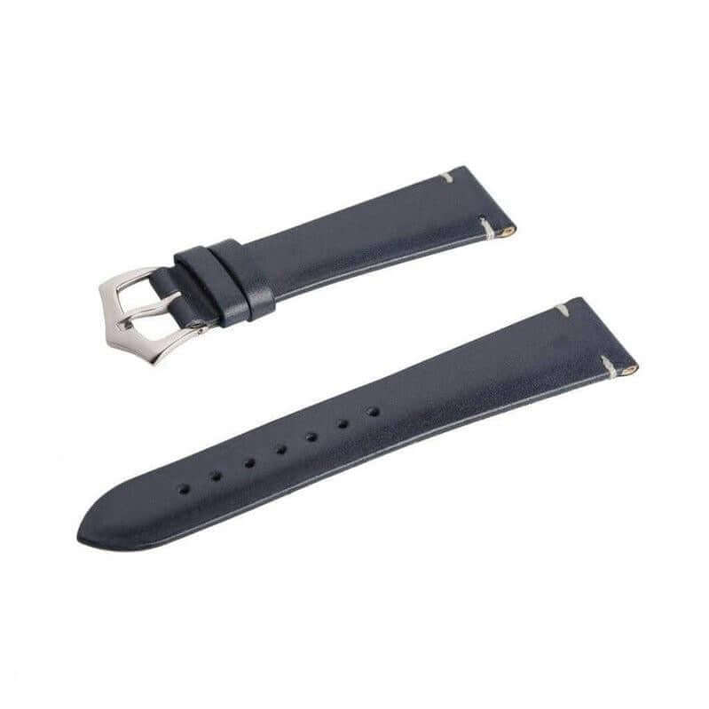 Blu Calfskin Leather Vintage Watch Strap - Milano Straps