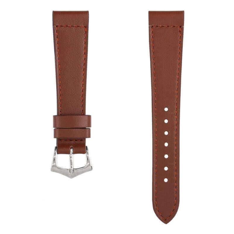 Brown Calfskin Leather Watch Strap - Milano Straps