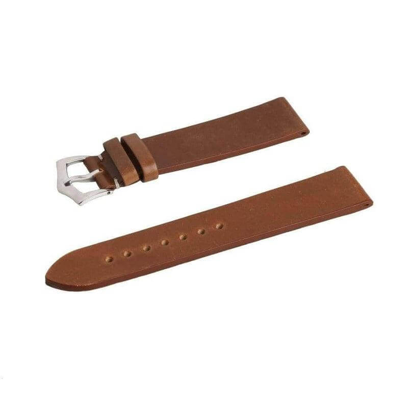 Brown Cordovan Leather No Stitches Watch Strap - Milano Straps