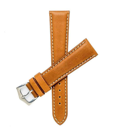 Cognac Barenia Leather Watch Strap - Milano Straps