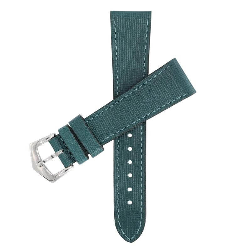 Green Saffiano Leather Watch Strap - Milano Straps