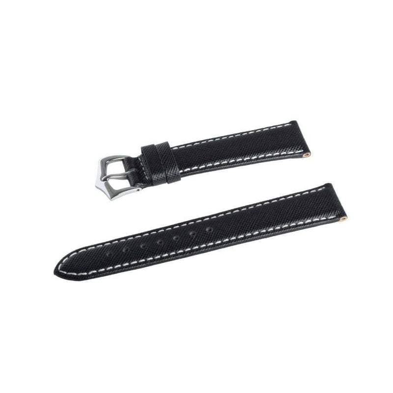 Navy Blu Saffiano Leather Watch Strap - Milano Straps