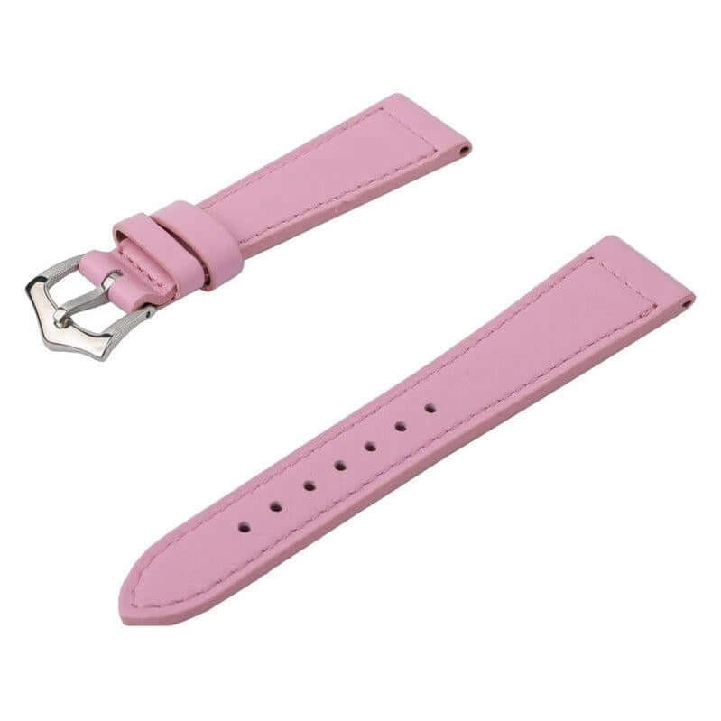 Pink Calfskin Leather Watch Strap - Milano Straps