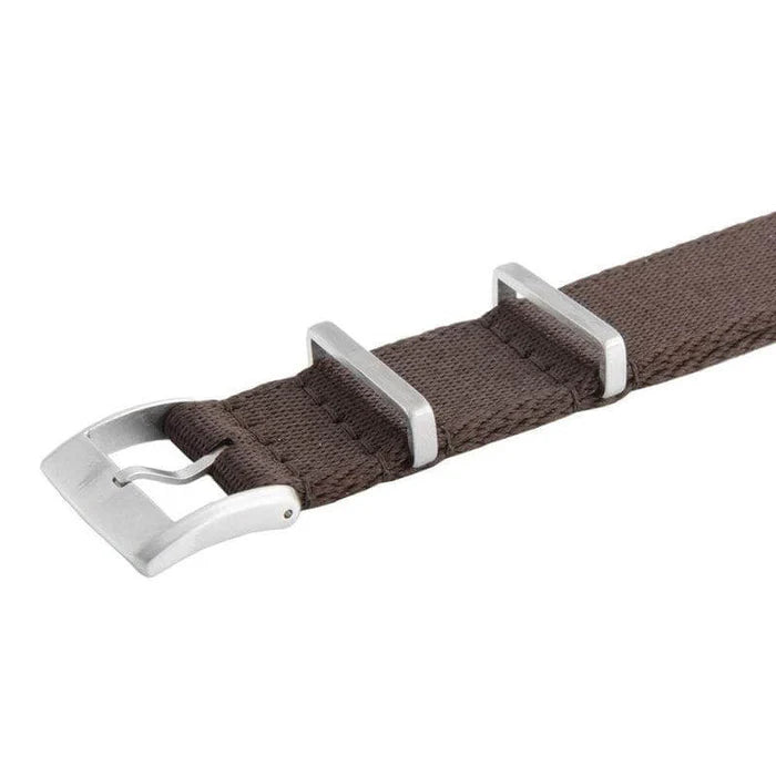 Bracelet de montre militaire en nylon Écologique - Marron foncé