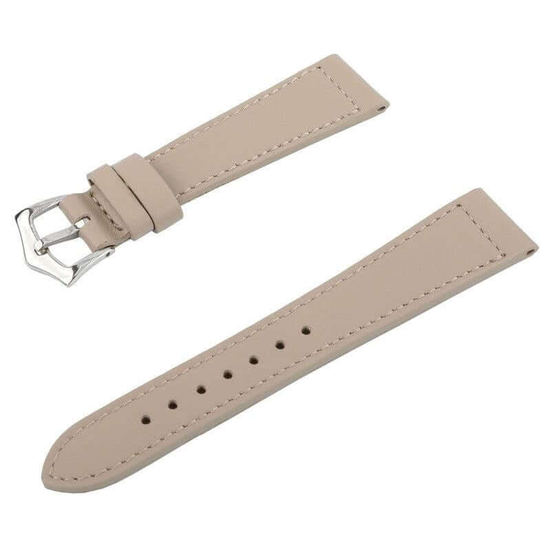 Taupe Calfskin Leather Watch Strap - Milano Straps