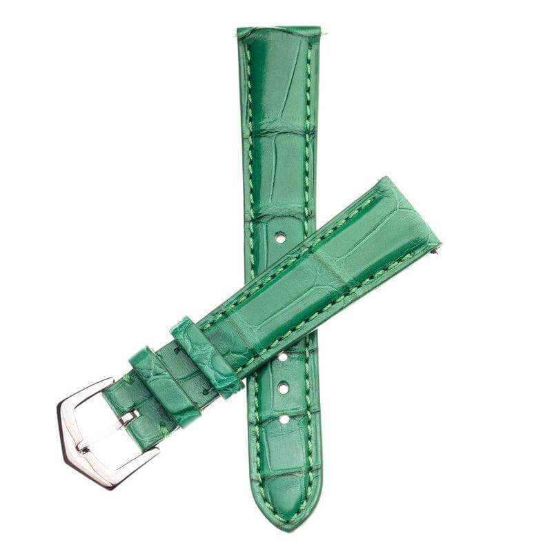 Apple Watch Leather Band ™ Alligator Millennium Green Watch Strap - Apple Watch Leather Straps- Milano Straps