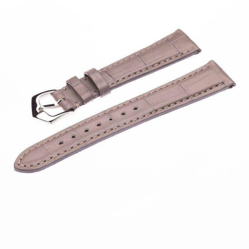 Apple Watch Leather Band ™ Grey Matt Alligator Watch Strap - Apple Watch Alligator Bands- Milano Straps