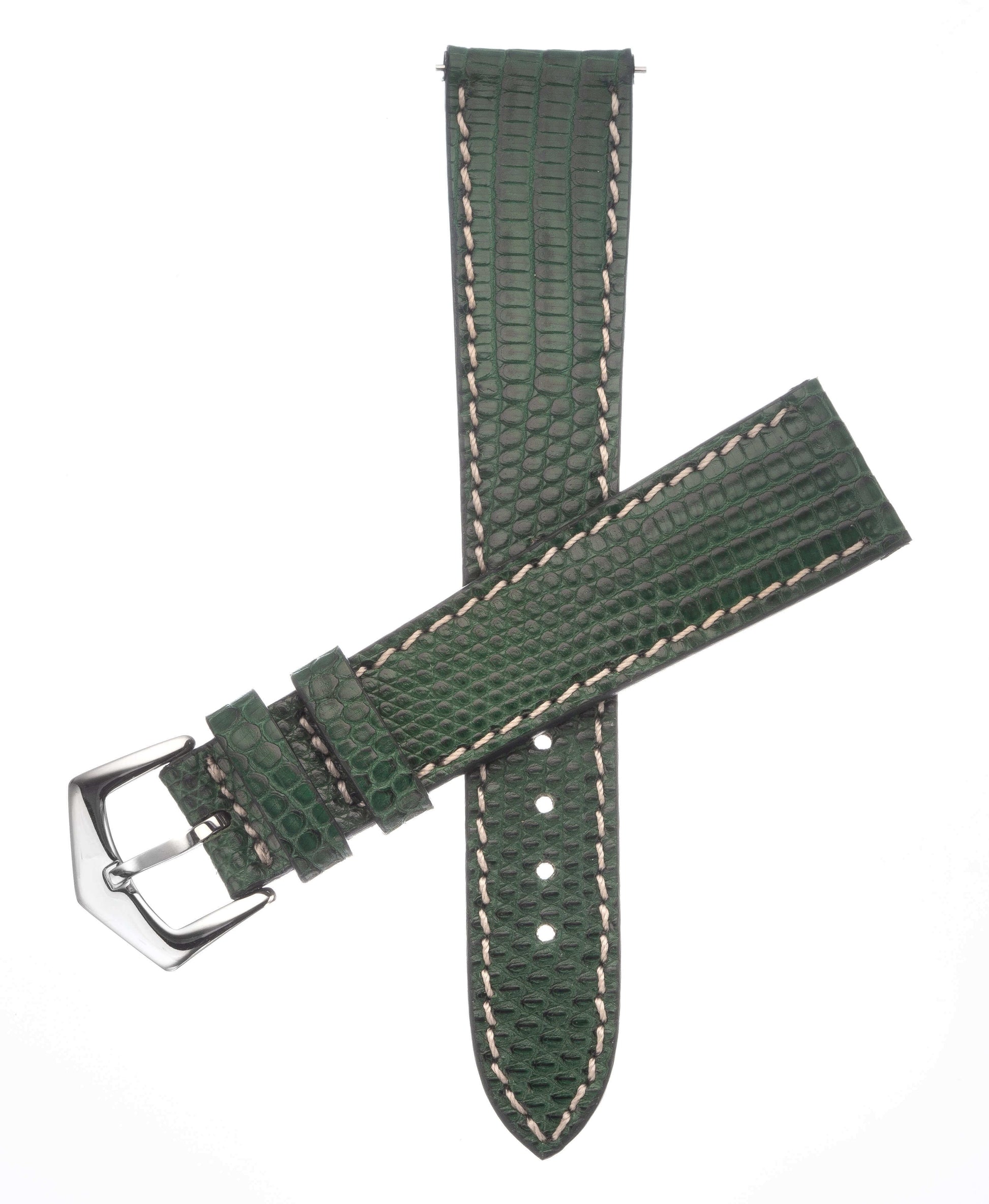 Green Lizard Apple Watch Leather Band | Watch Bands - Milano Straps