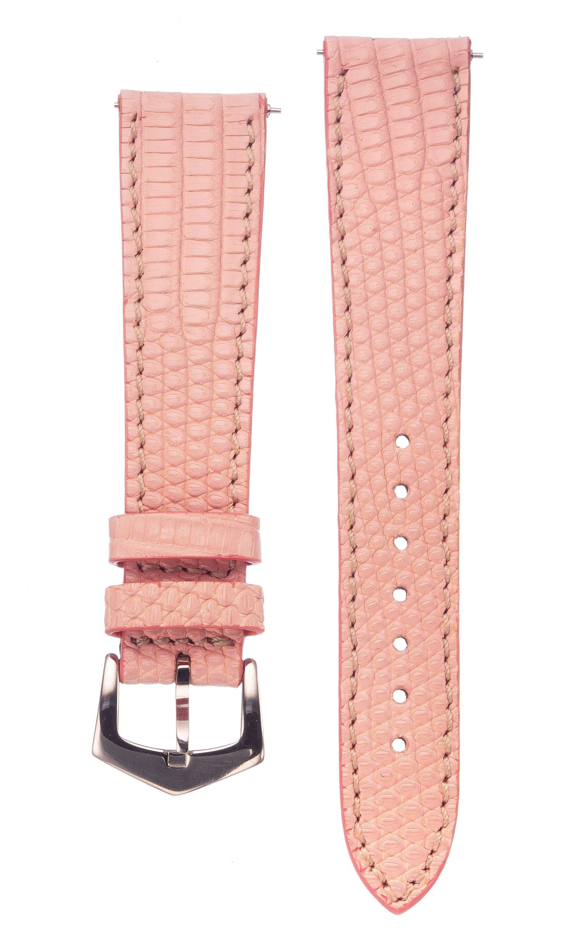 Pink Lizard Watch Strap - Milano Straps