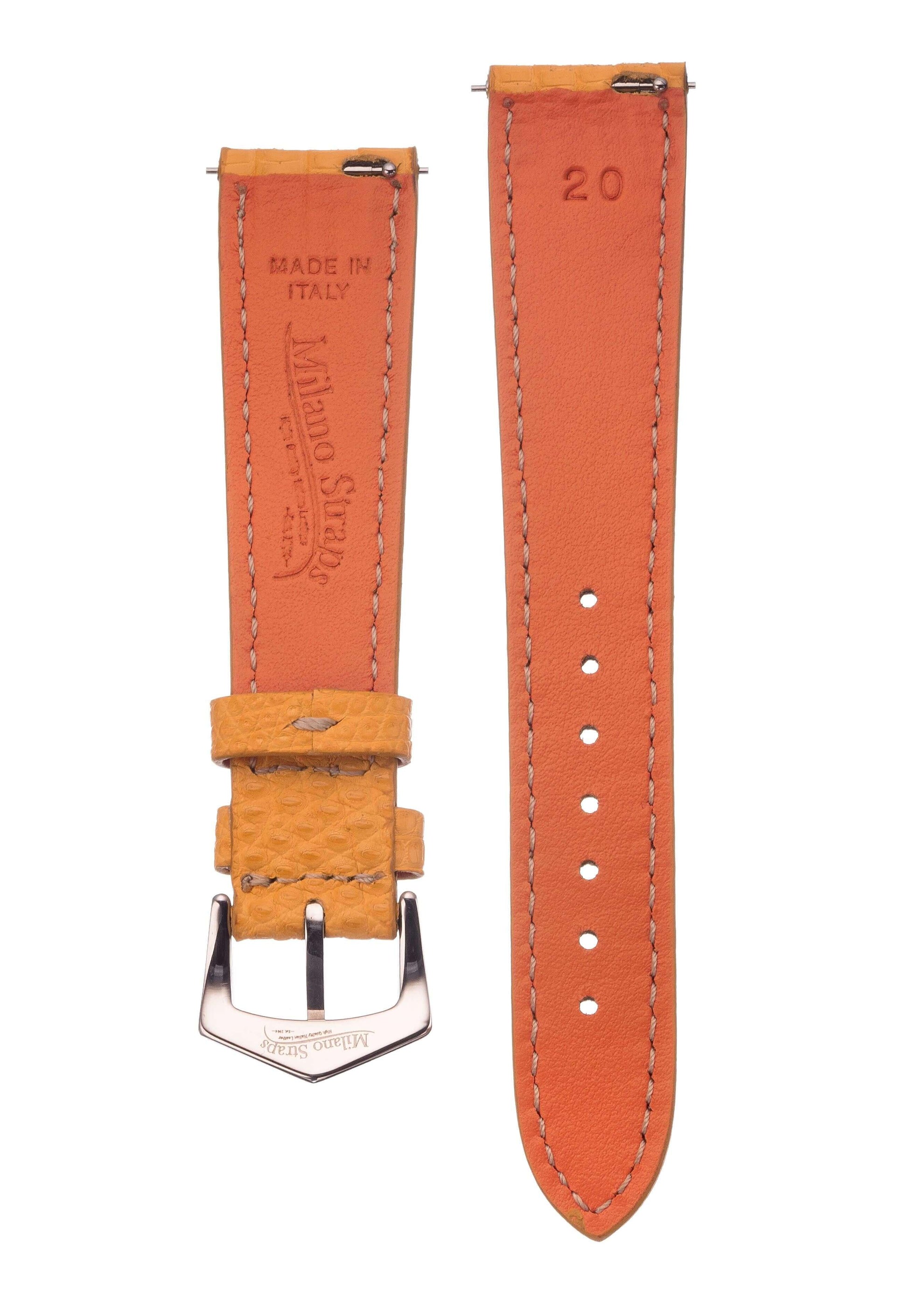 Yellow Lizard Watch Strap - Milano Straps