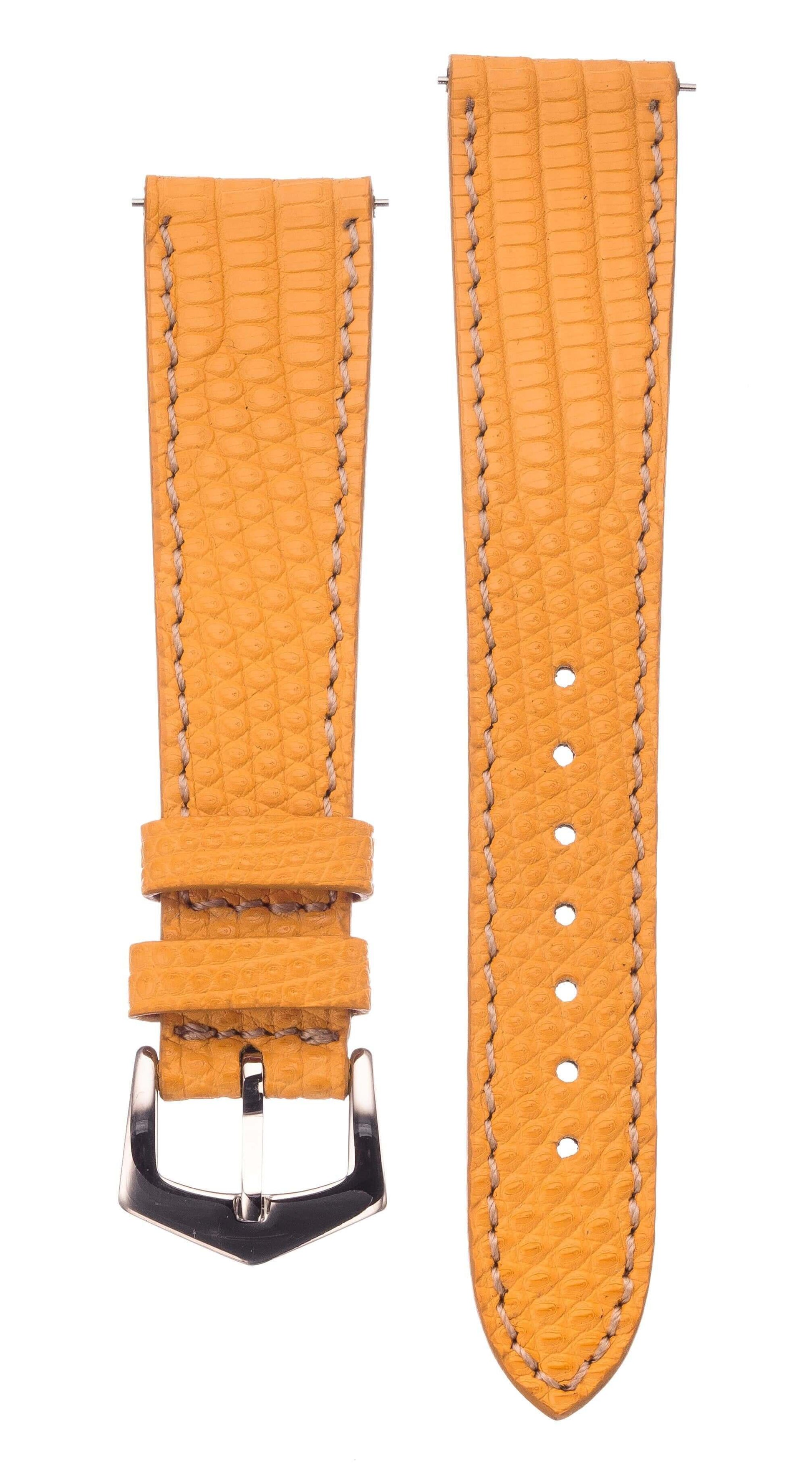 Yellow Lizard Watch Strap - Milano Straps