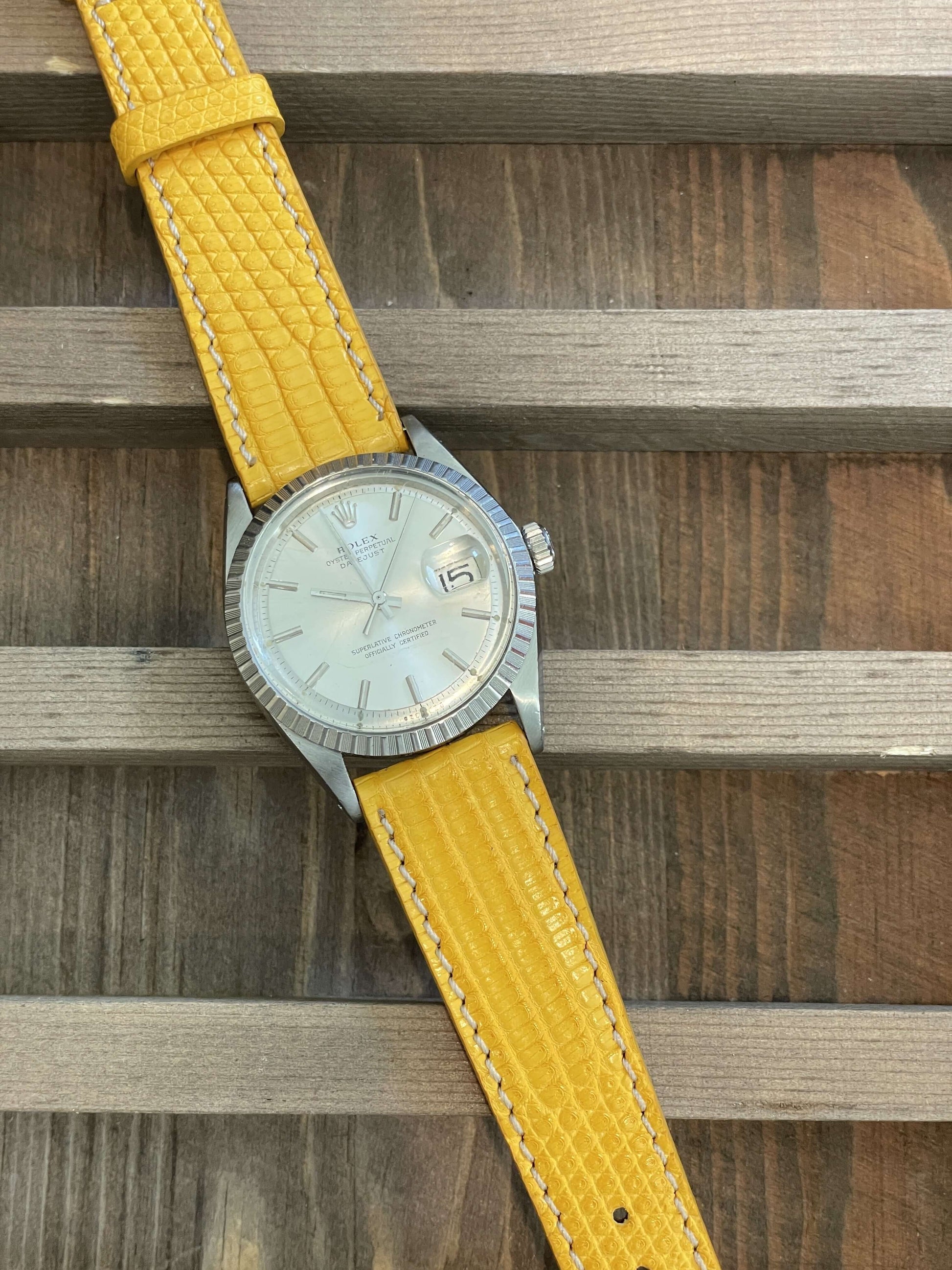 Yellow Lizard Watch Strap - Milano Straps