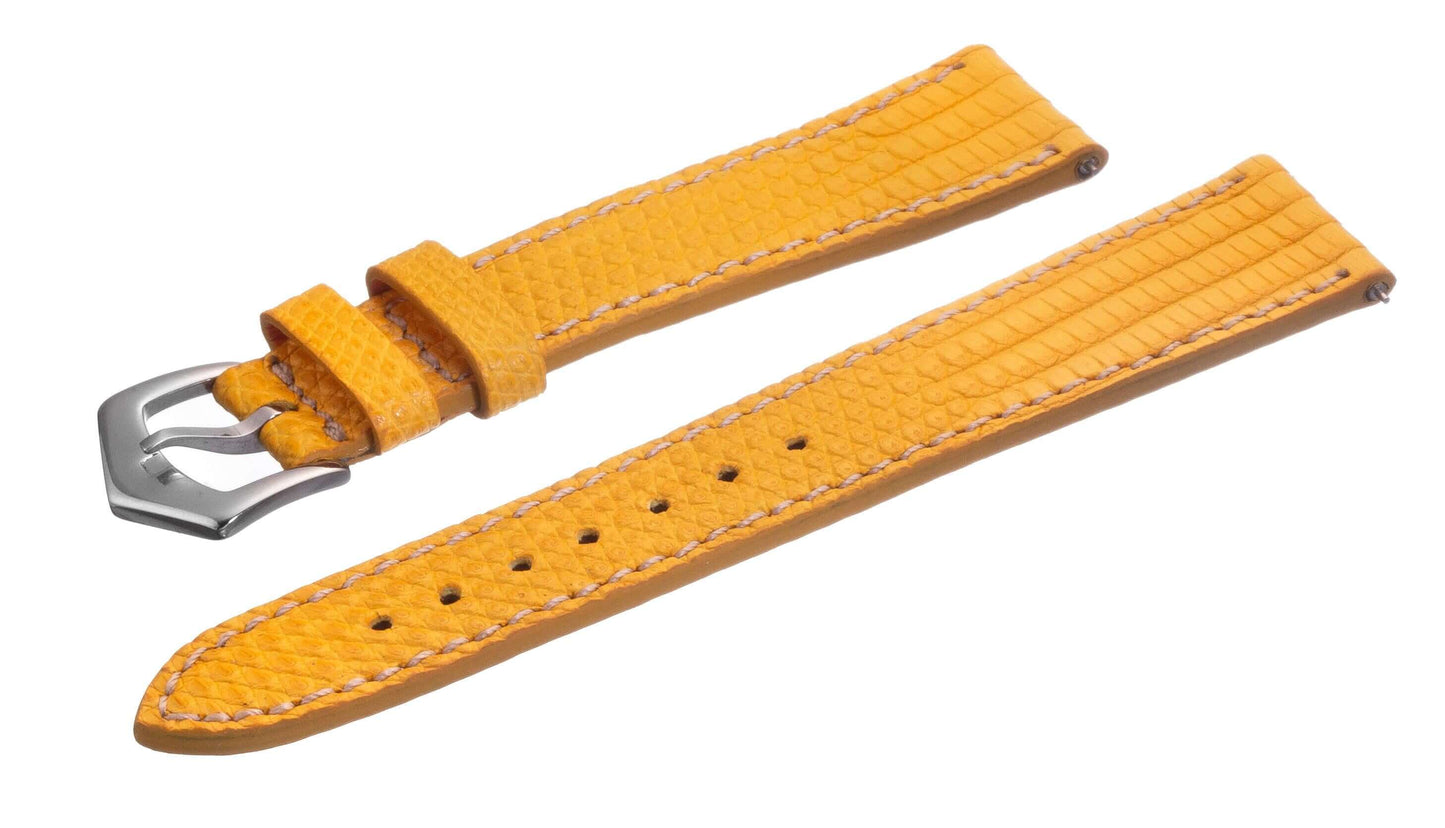 Yellow Lizard Watch Strap - Milano Straps